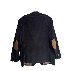 Lauren Ralph Lauren Mens Brown Corduroy Blazer Jacket Patch Elbows Lined 46R